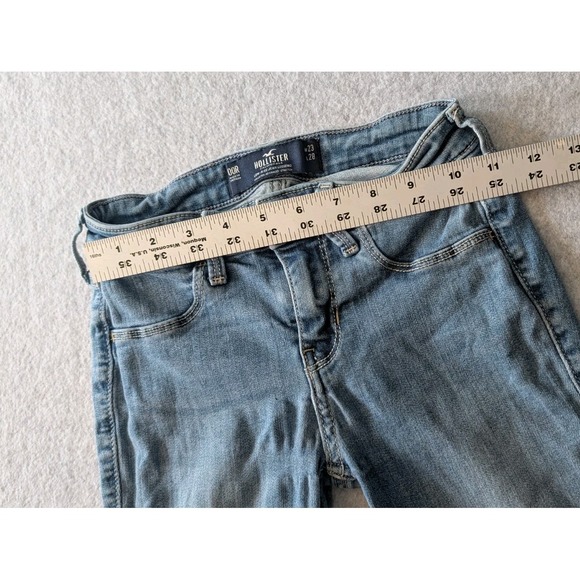 Hollister Jeans 00R Womens 23x28 Low-Rise Jean Legging Light Wash Stretch Skinny - Picture 3 of 15